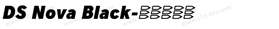 DS Nova Black字体转换